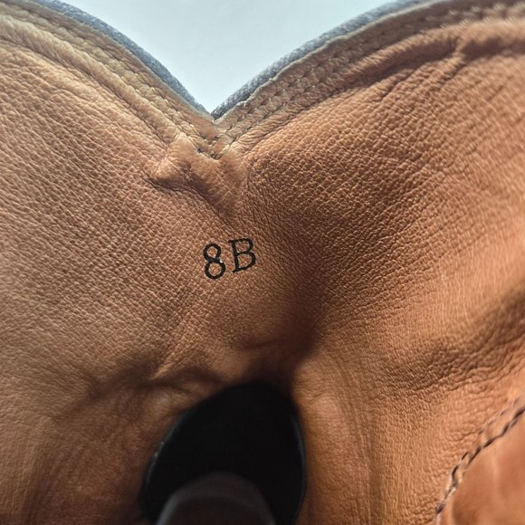 Ariat Midcalf Western Boots Sz 8 Brown Leather Pull On Casual Low Heel Cowgirl - Picture 12 of 14